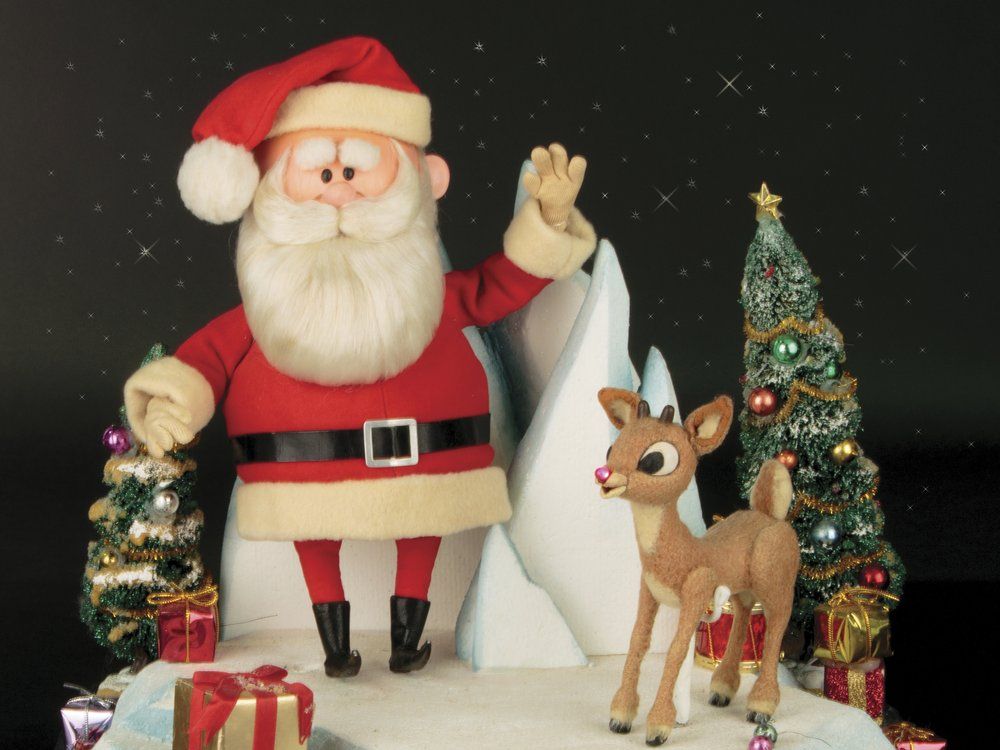 Rudolph and Santa Puppets 