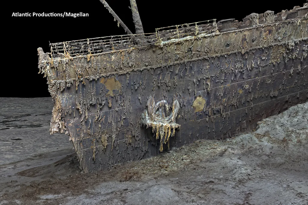 Titanic's bow