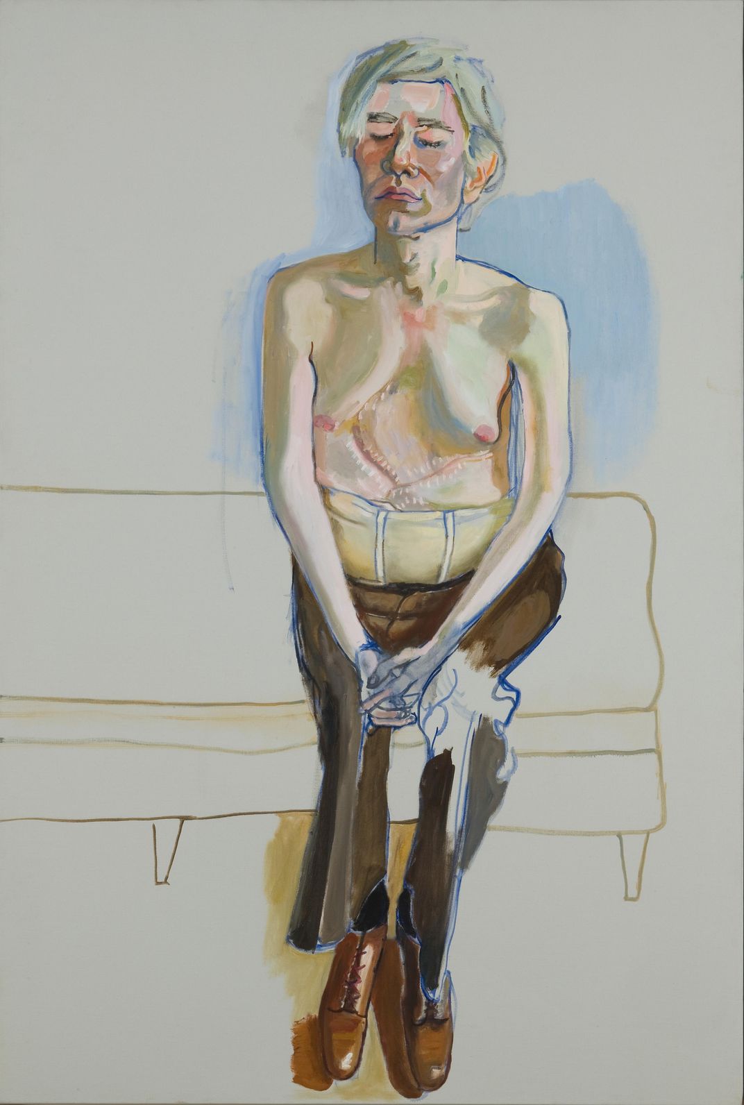 Alice Neel, Andy Warhol, 1970