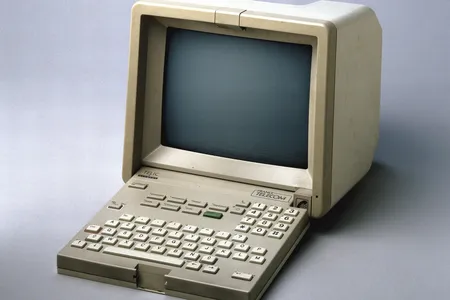 An early Minitel terminal made in France and introduced in the early 1980s