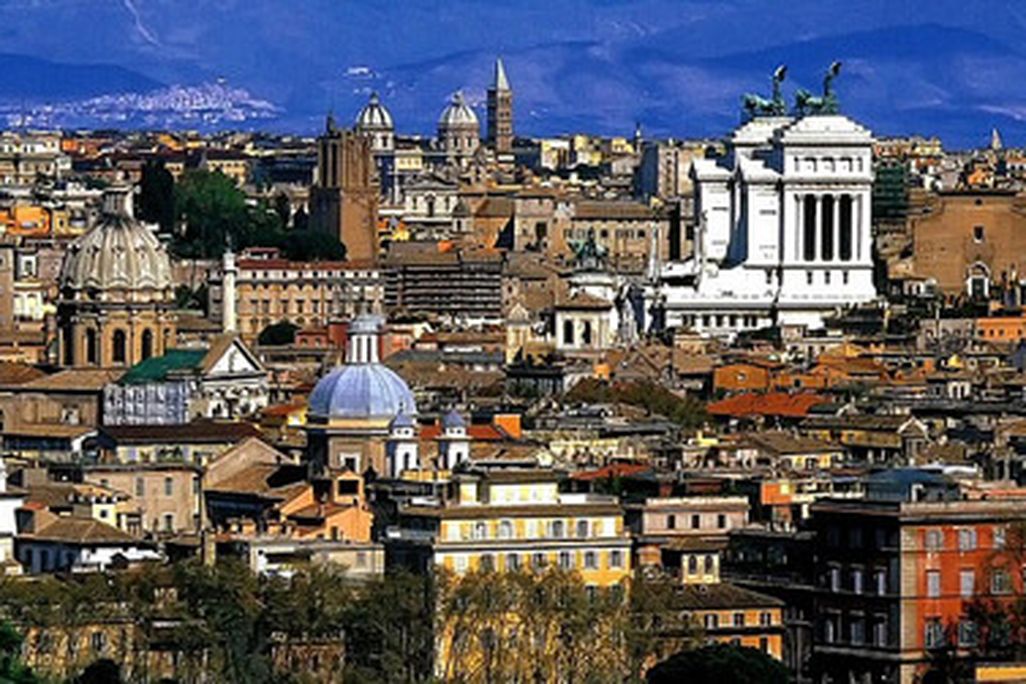 View from Piazza Garibaldi in Rome