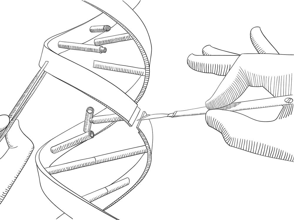 DNA editing illustration