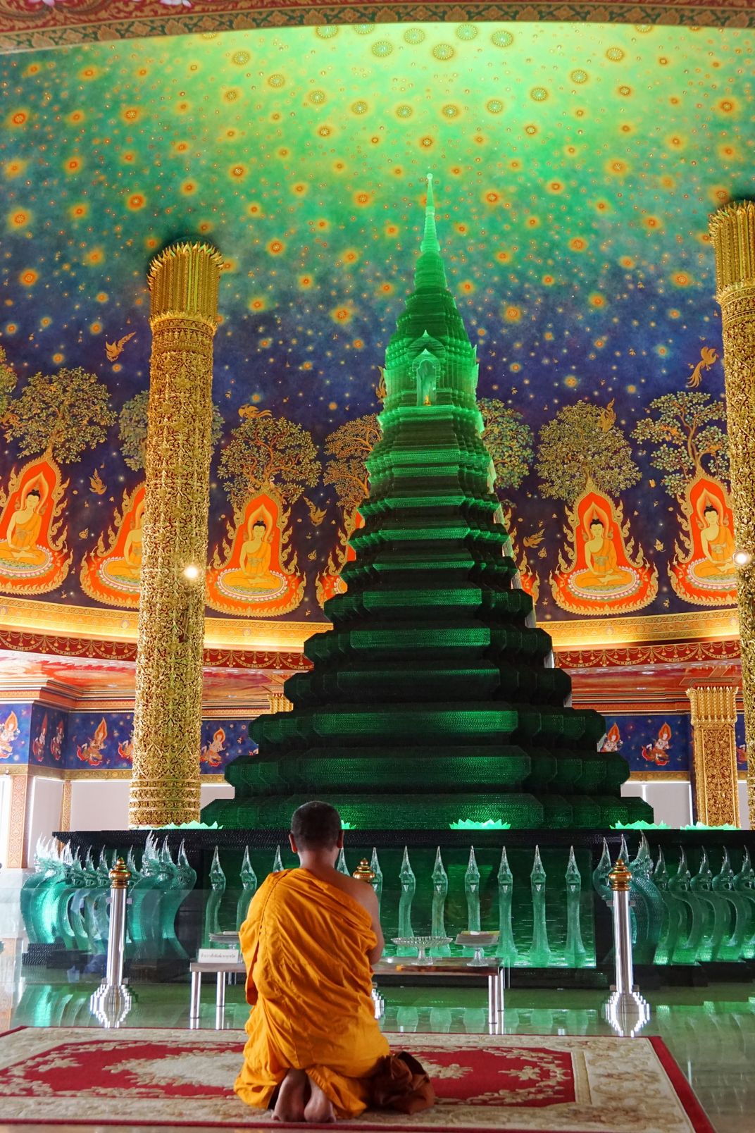 Temple with Emerald Green Pagoda  Smithsonian Photo 