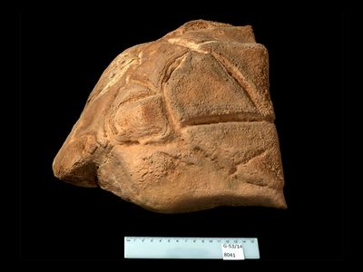 The carved boulder, which weighs about 60 pounds and measures less than a foot across, &ldquo;may have represented a totem or a mythological or spiritual figure,&rdquo; says archaeologist Omry Barzilai.