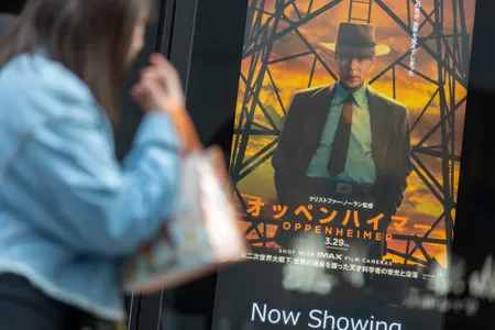 A poster for&nbsp;Oppenheimer&nbsp;in Tokyo