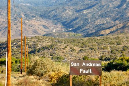 The San Andreas Fault, cause of countless big quakes.