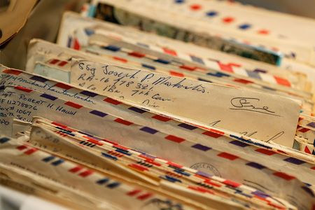 Some of Mrs. Jerry Davis' students saved letters from their Vietnam War pen pals, which they donated to the American History Museum on November 14.