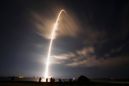 The unmanned Falcon 9 rocket propelled critical supplies to the International Space Station. 