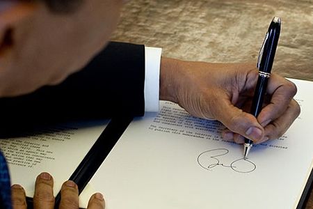 President Barack Obama is left-handed, as well as at least six former presidents.