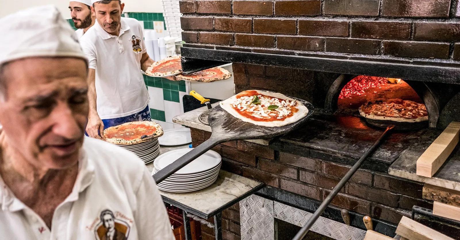  Fresh Hot Pizza Flag Pizzeria Italian Restaurant
