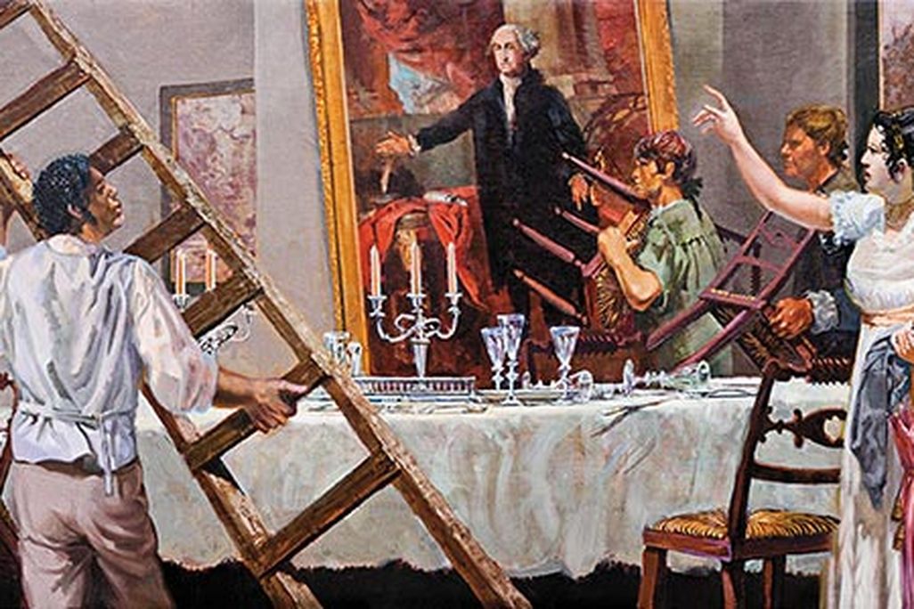 Dolley Madison rescue of George Washington portrait