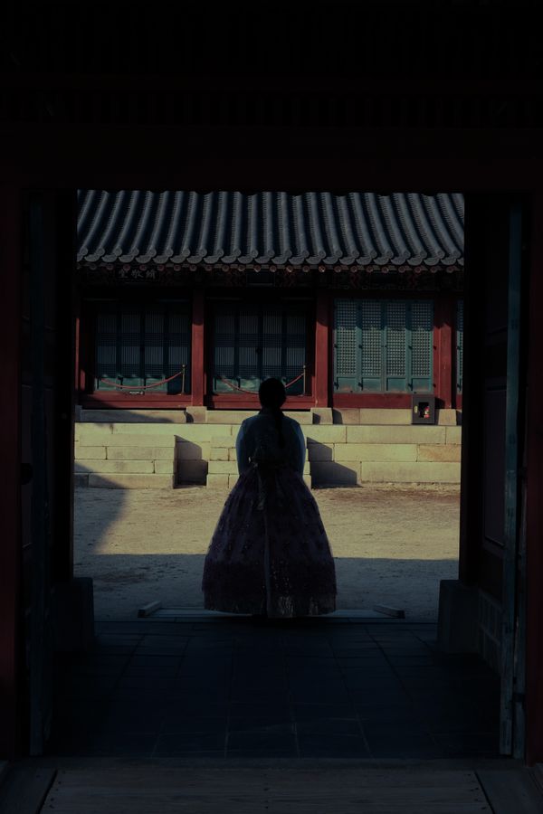 Silhouette in Gyeongbokgung Palace thumbnail