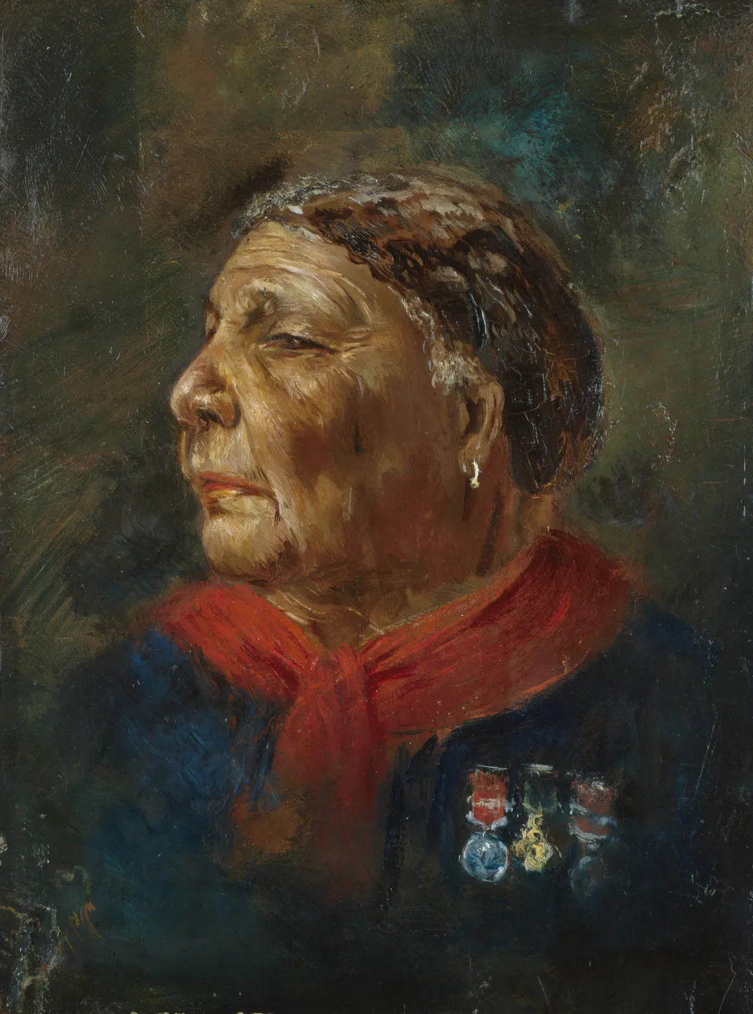 An 1869 portrait of Mary Seacole by then-unknown, 22-year-old artist Albert Charles Challen (vertical)