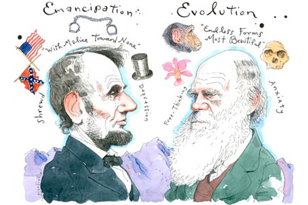 Abraham Lincoln and Charles Darwin