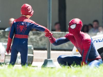 A little boy (Jorge Vega) who looks up to Spider-Man (Andrew Garfield) in the 2014 movie&nbsp;The Amazing Spider-Man 2