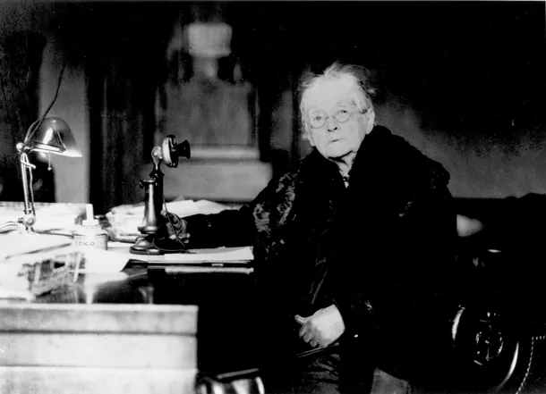 Rebecca Latimer Felton at her desk