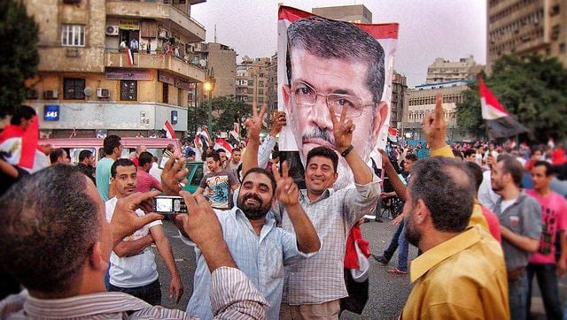 Just a year ago these people were celebrating Morsi’s election.