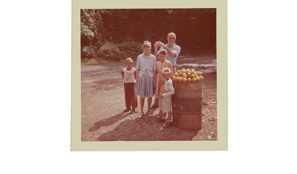 Emilio Sanchez with children in Puerto Rico, 1964. Emilio Sanchez papers, 1922-2012. Archives of American Art, Smithsonian Institution.