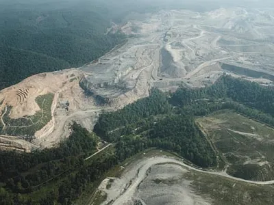 80-square-mile Hobet 21 mine near Danville, West Virginia