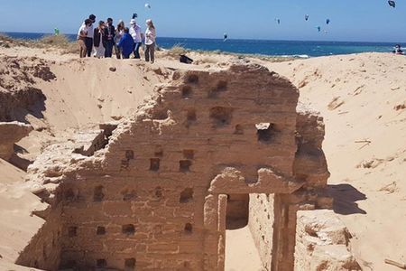 View of the remarkably well-preserved wall of a Roman-era bath complex—one of many remarkable discoveries recently announced by the University of Cádiz in southeastern Spain