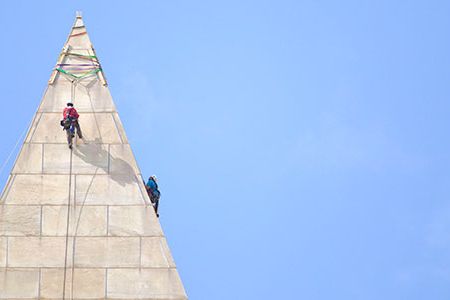 The 5.8-magnitude earthquake that struck Washington, D.C. on August 23 caused damage to the Washington Monument.