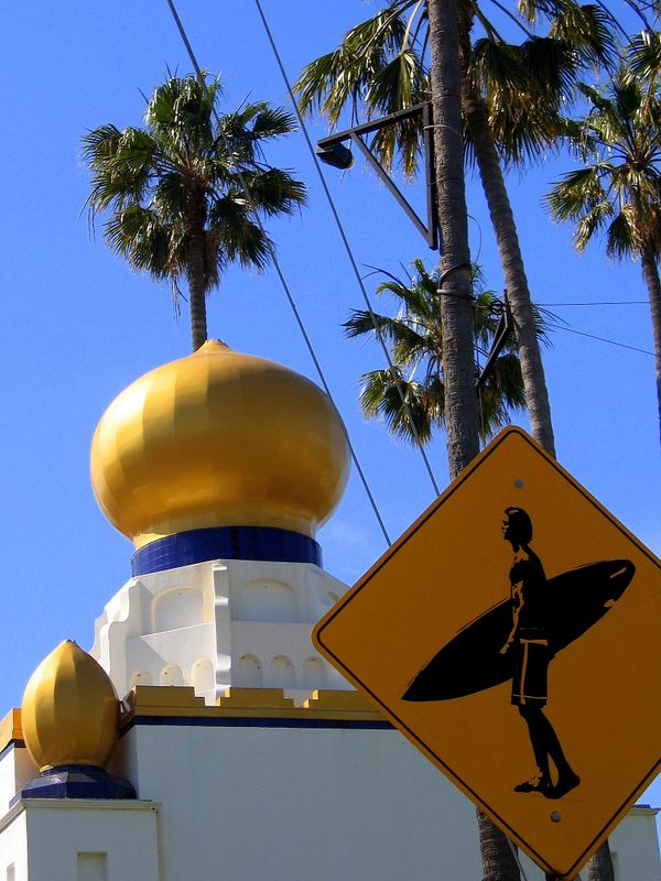 The diversity expressed in this "surfer crossing" picture exemplifies diversity found only in the USA. thumbnail
