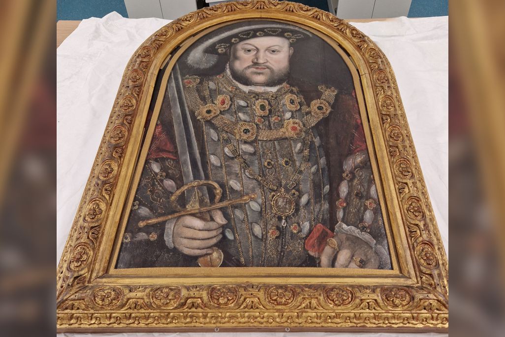A portrait of Henry VIII commissioned by Ralph Sheldon