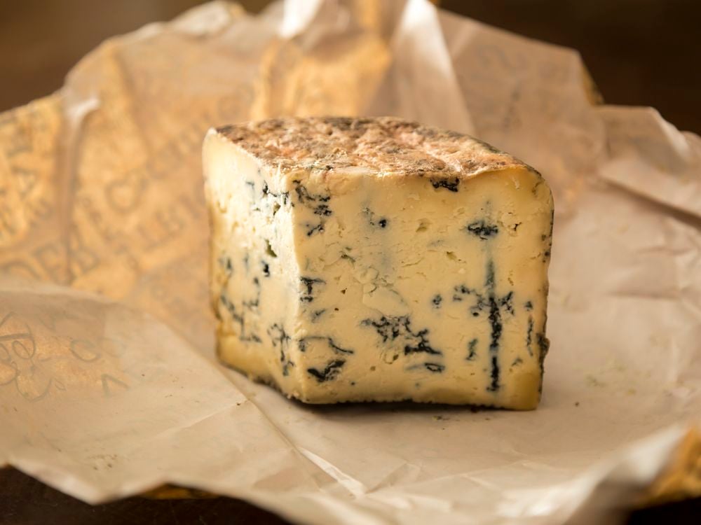 Stock image of blue cheese