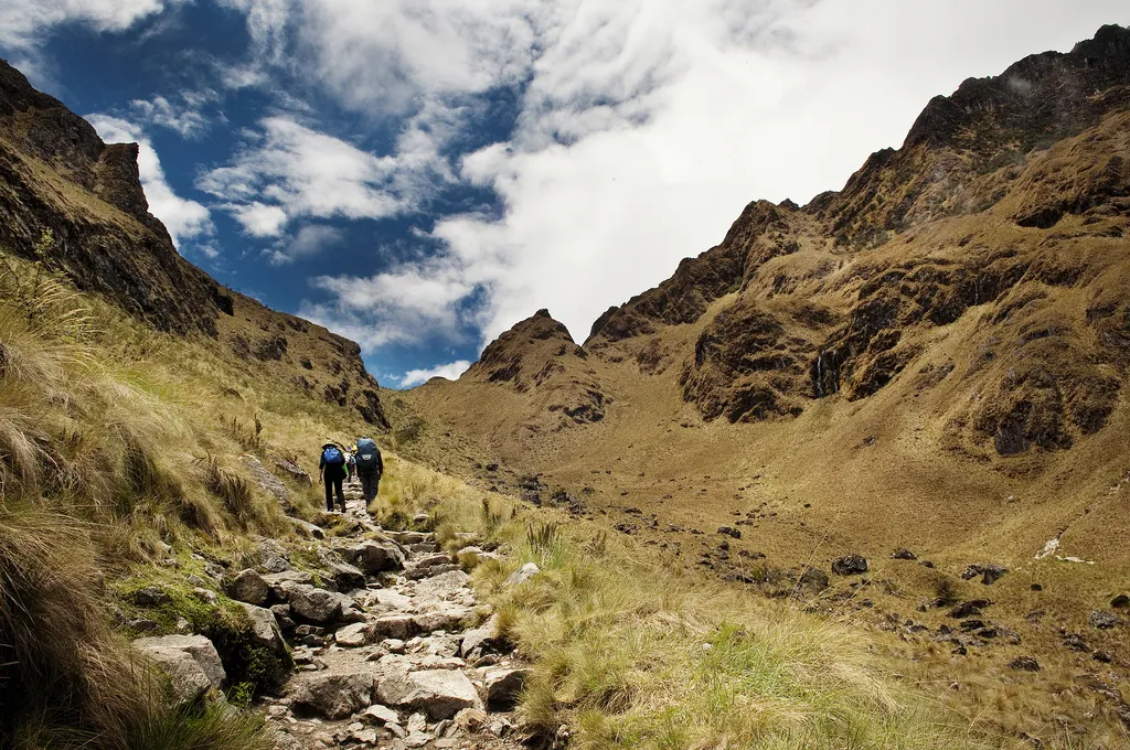 Hikers approach
