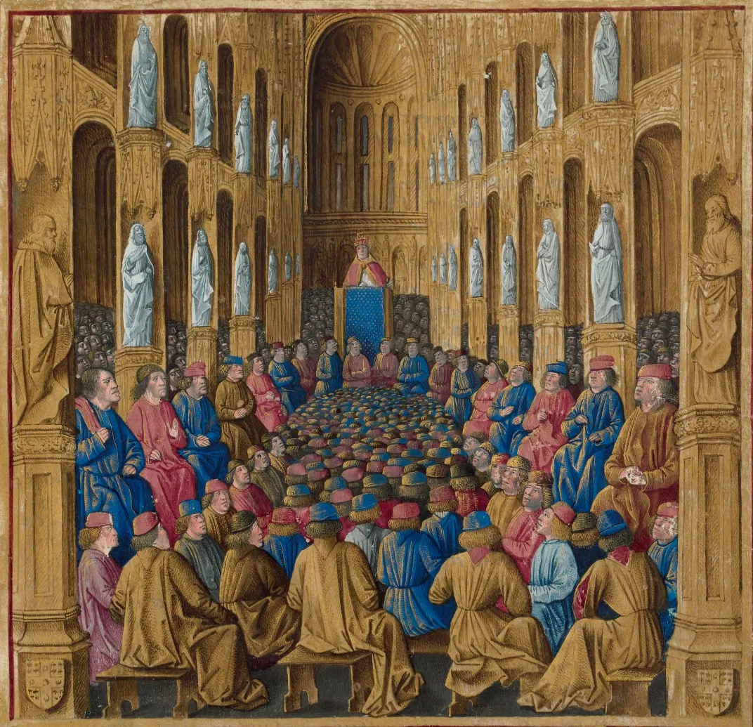 Pope Urban II at the Council of Clermont