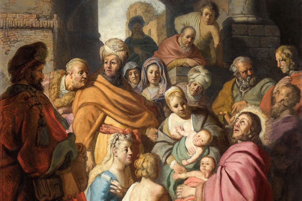 Rembrandt's Let the Little Children Come Unto Me