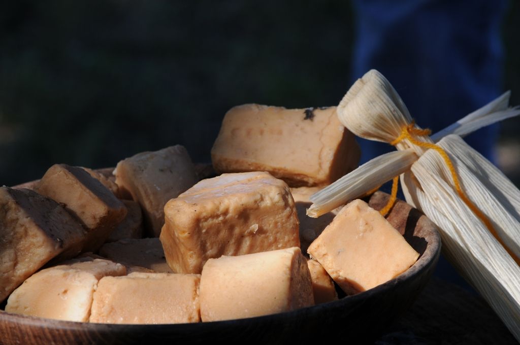 Chunks Of Raw Candle Wax Waiting To Be Melted Into New Candles With A