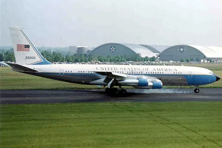 The Boeing 707 SAM 26000 flew Presidents Kennedy to Clinton. 