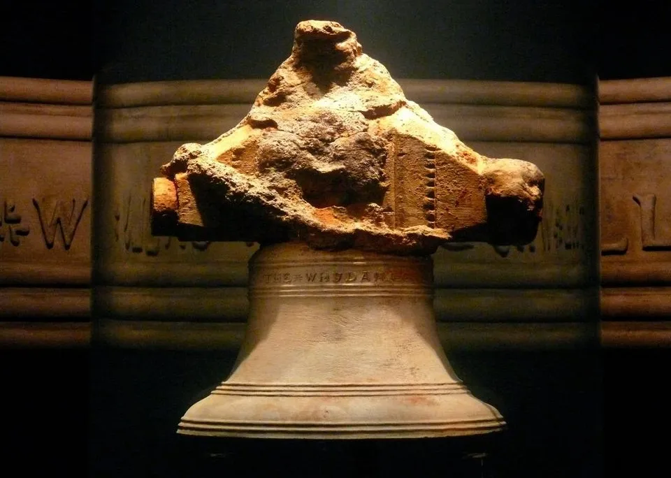 Bell recovered from the wreck of the pirate ship