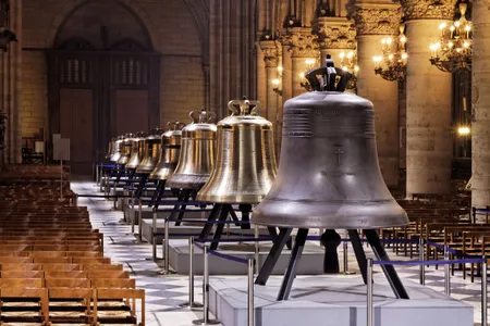 Notre-Dame&rsquo;s oldest bell, Emmanuel,&nbsp;dates back to the 15th century and rings in F sharp.

