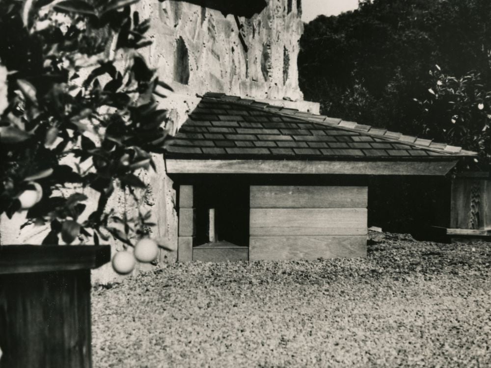 Historic doghouse at the Bergers’ home