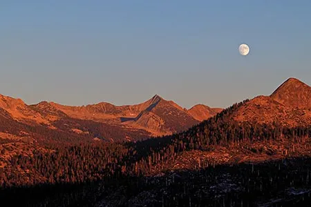 Using shadows and the moon, Olson determined the moment Ansel Adams photographed Autumn Moon.  When conditions recurred 57 years later, Olson was ready.