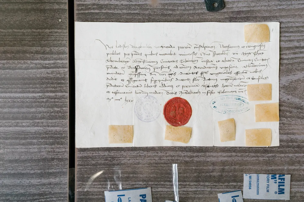 testing being done on ancient manuscript for chemical traces