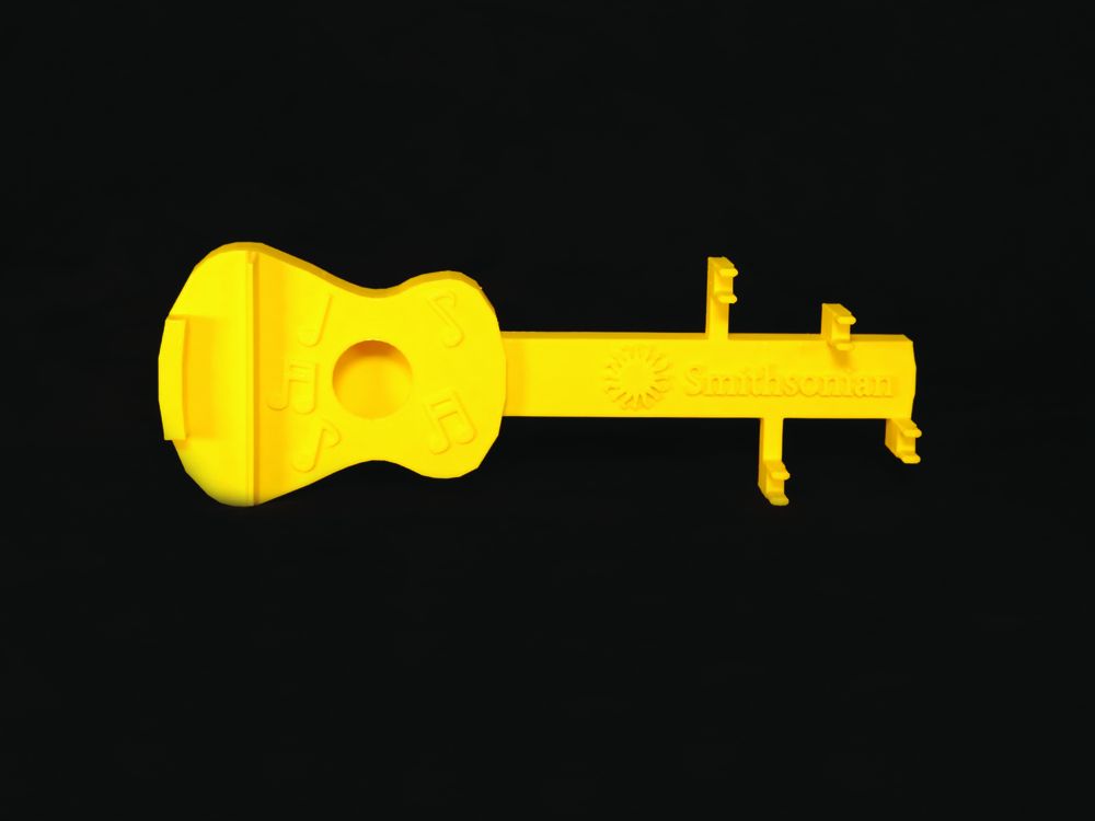 3D printed guitar from Smithsonian Science for Makerspaces