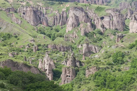 Some of the cave dwellings in Old Khndzoresk.