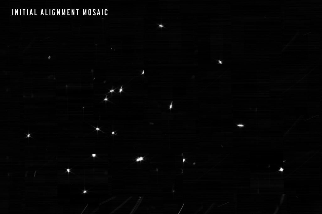 A mosaic of a star, HD 84406 refracted into 18 points of light.