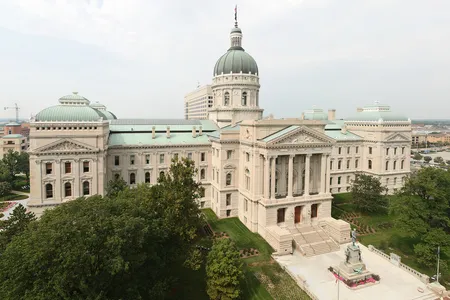 The Indiana Statehouse, opened in 1888 and built&mdash;of course&mdash;with Indiana limestone.