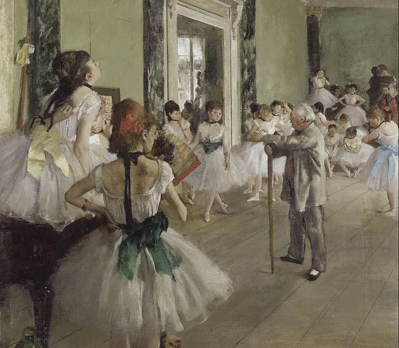 The Dance Class (La Classe de Danse), 1873–1876, oil on canvas, by Edgar Degas