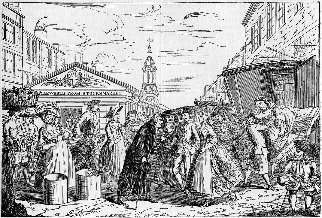 A caricature of a clandestine marriage