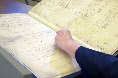 A man in California found the logbook in his closet and reached out to a student at Georgetown University to facilitate the donation. 