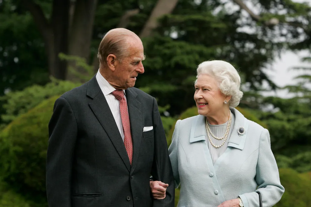 Prince Philip and Queen Elizabeth II in an undated photograph