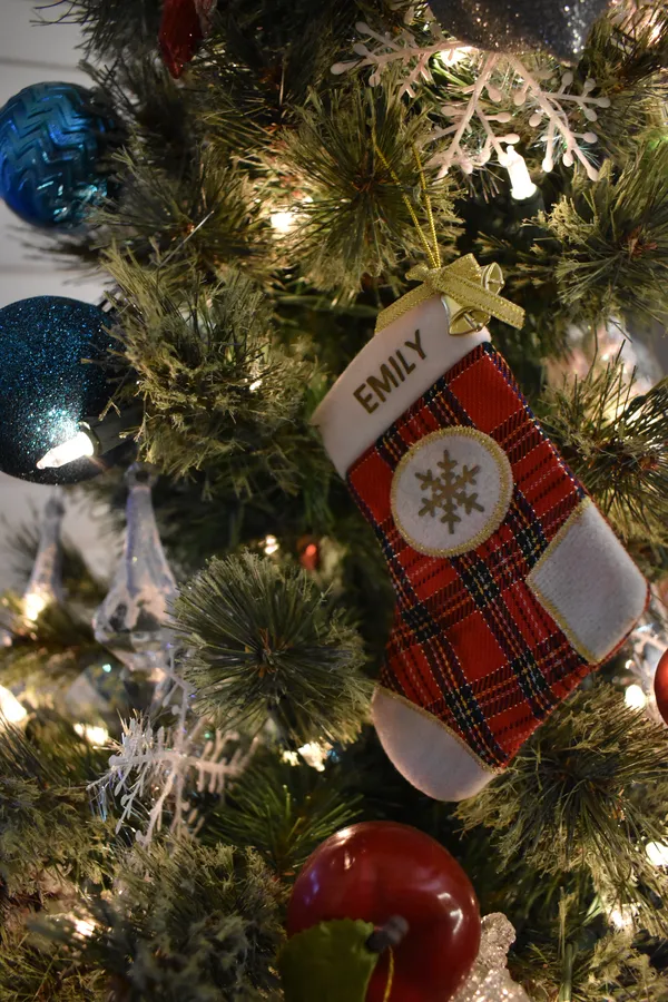 A personalized miniature stocking. thumbnail