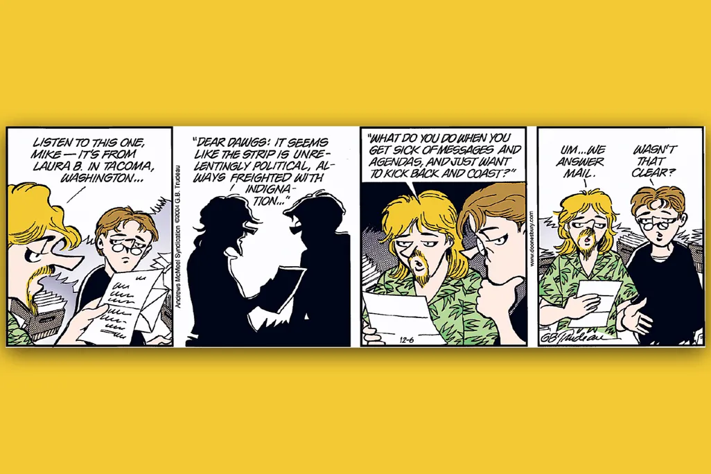 Doonesbury comic strip
