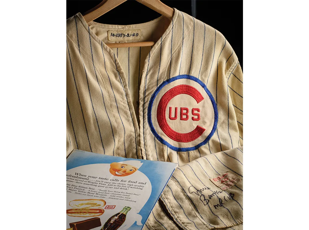 Banks’s 1957 Chicago Cubs home jersey