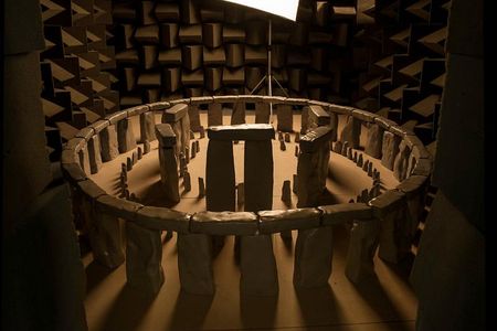 A scale model of Stonehenge used to test the ancient monument's acoustics